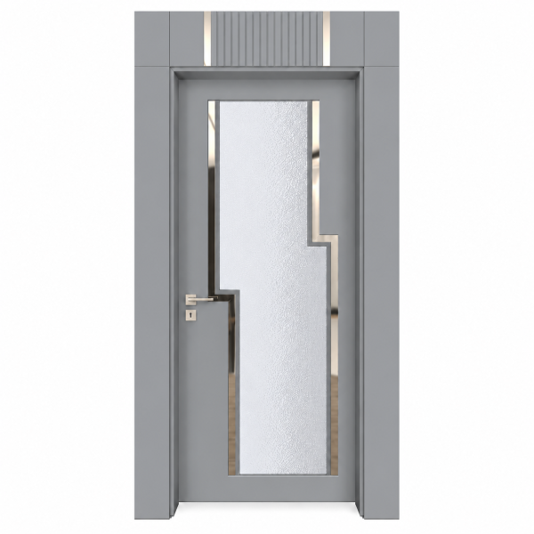BY-6002V  Porte intérieure Laqué Vitrée